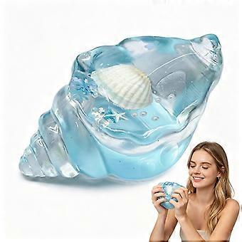 Ocean Seashell Taba Squishy Toy, Soft Silicone Sticky Fidget Toy, Relaxing Stress Relief Sensory Toy for Kids and Adults