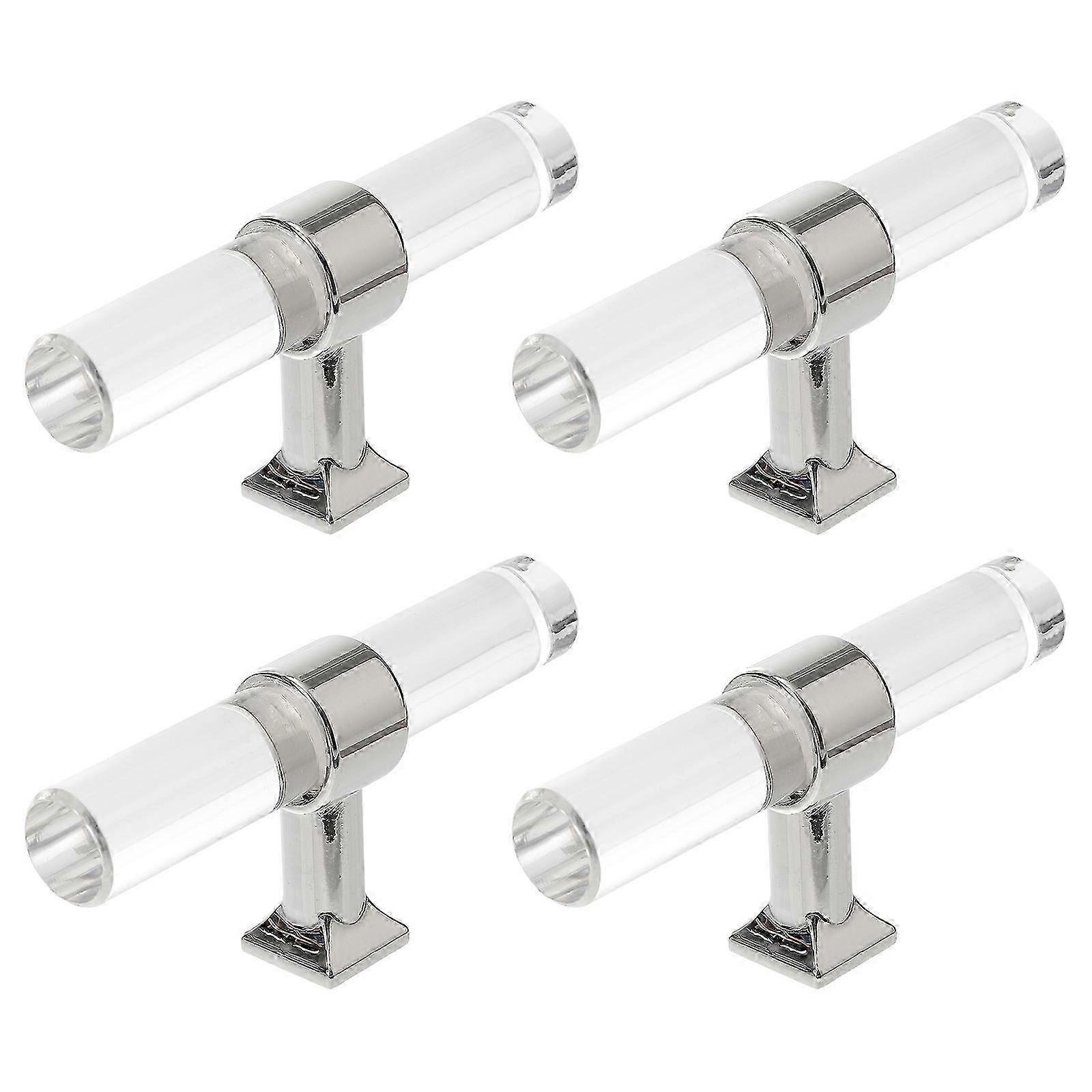 Cabinet Knob Acrylic Door Pull Knobs compatible with Bathroom 8Pcs Drawer Replacement