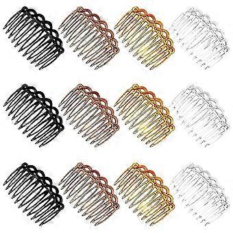 Hair Comb, 12 Pcs Teeth Barrette Hair Comb French Twist Comb For Fine Hair Accessories Women Girls