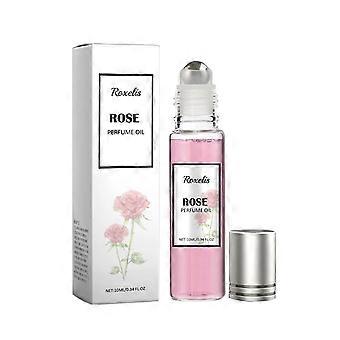 Parfum à bille aux phéromones pour femmes, parfum naturel frais et léger, parfum portable, parfum floral et fruité, parfum à bille rose 10 ml