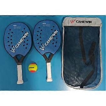 2x Beachtennisrackets met opbergtas, antislip, zweetbestendige grip Beachtennispeddels