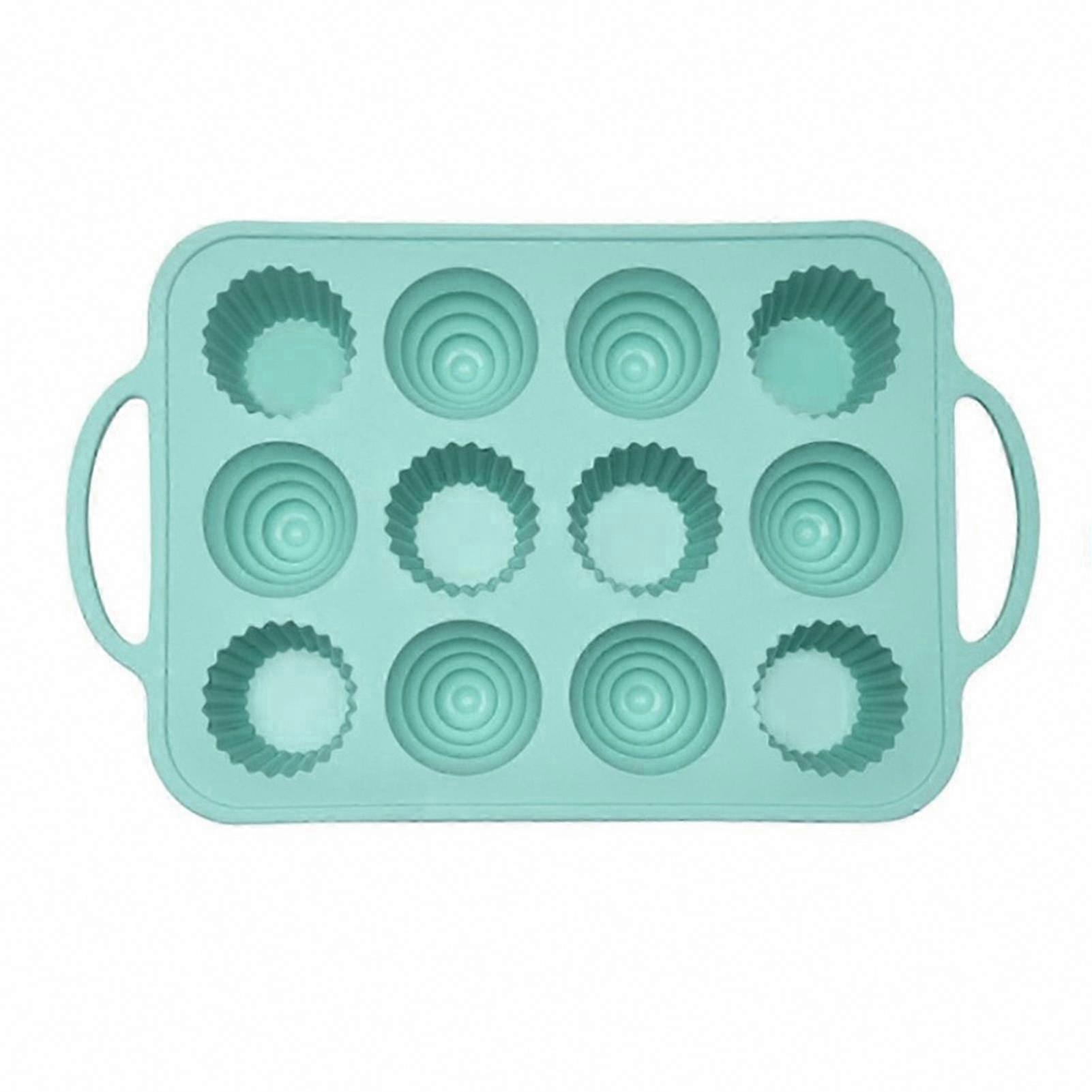 7-Inch Round Silicone Baking Mold Set compatible with DIY Dessert Decorating