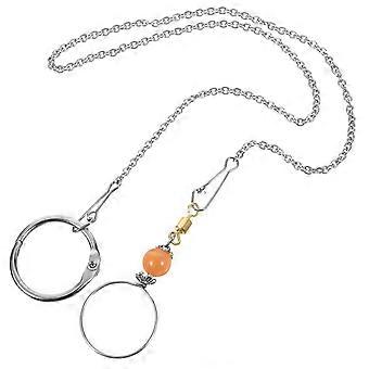 Colar com corrente de aço inoxidável para papagaio, ideal para decoração (1 conjunto).