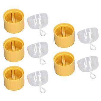 5pcs Hanging Sponge Cosmetic Holder Detachable Portable Dust Proof Cosmetic Storage Drying Case