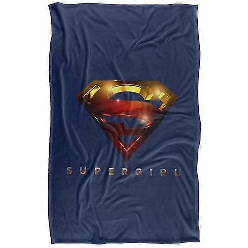 Supergirl Glare Soft Touch Logo Blanket