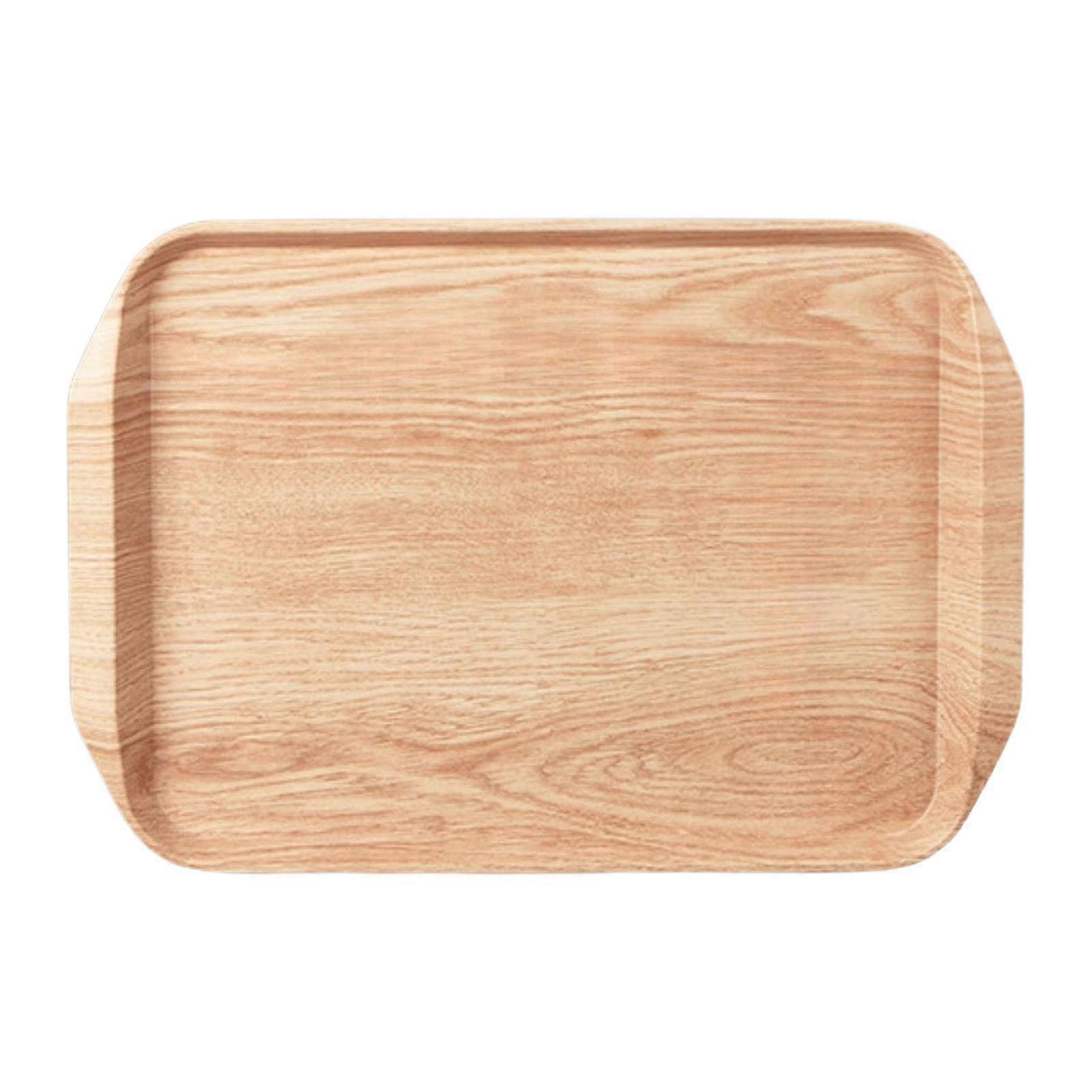 Melamine Serving Tray, Food Tray Platter, Rectangular Decorative Serving Platter