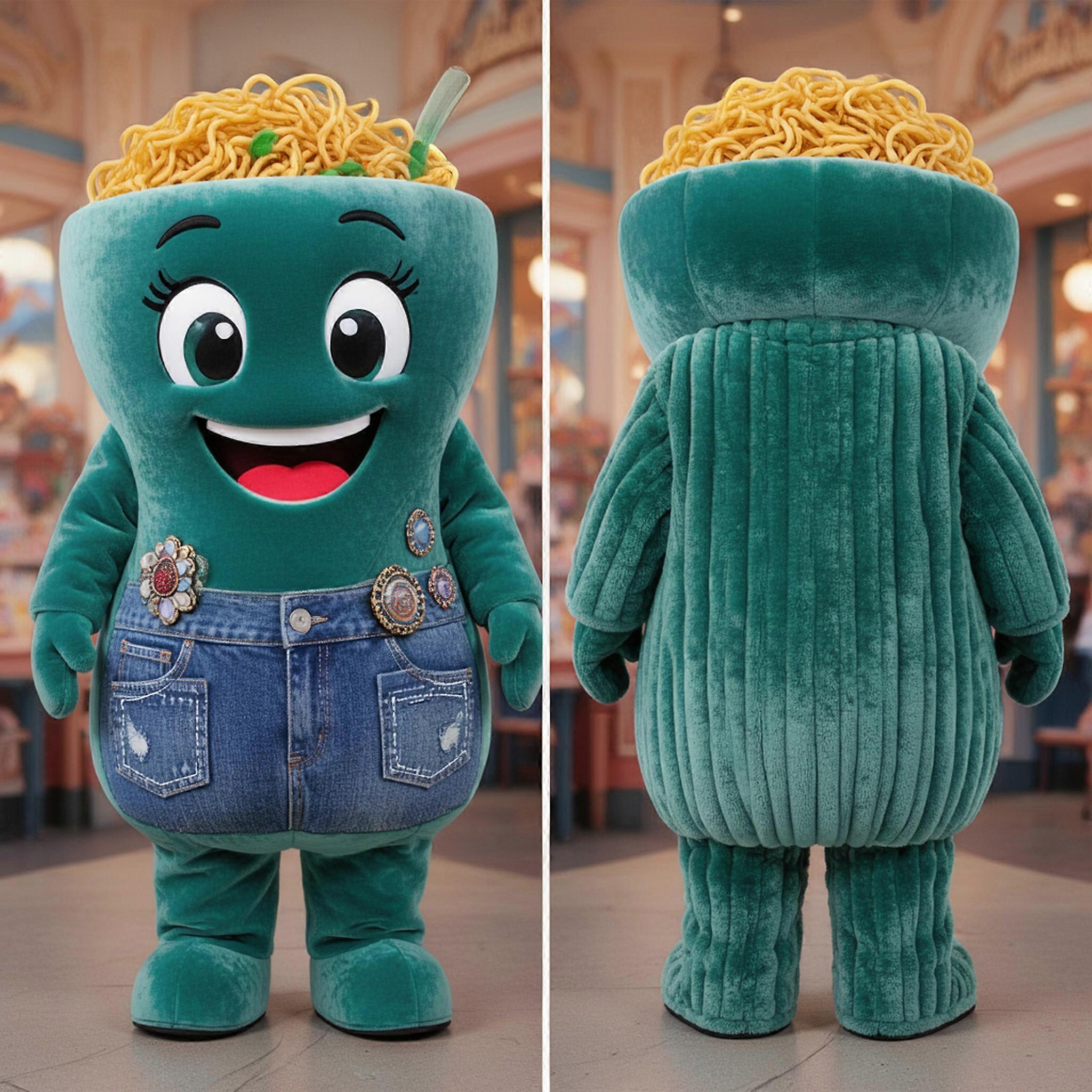 MASTICOT Teal Velvety Ramen Mascot
