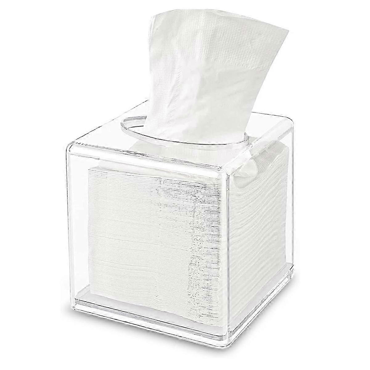 Tissue Box Cover Square, Clear Acrylic Tissue Box Holder