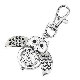 Fashion Gorgeous Owl Watch Clip Pocket Keychain