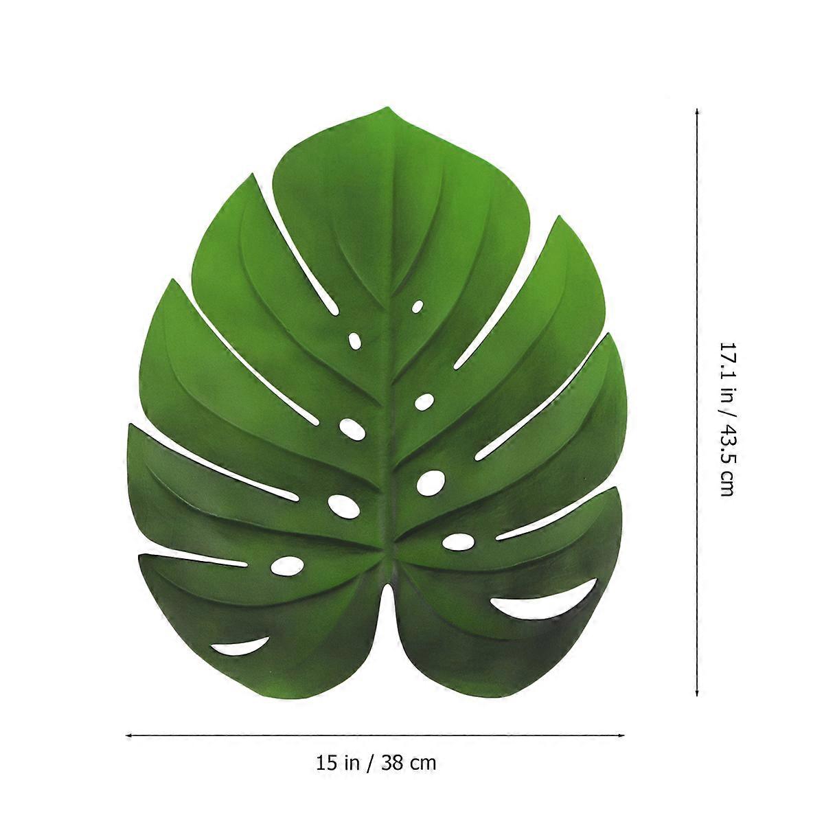 Waterproof Eva Placemat Turtle Leaf Shape for Kitchen Use 2Pcs Coaster