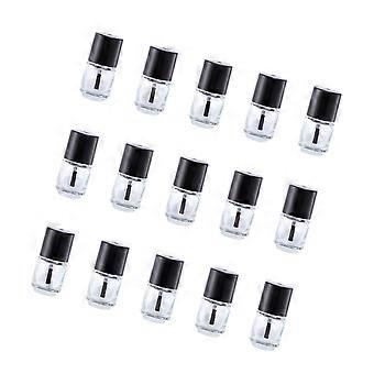 Empty Nail Polish Bottles Glass for Storage 15Pcs 5Ml Transparent Nail Bottles
