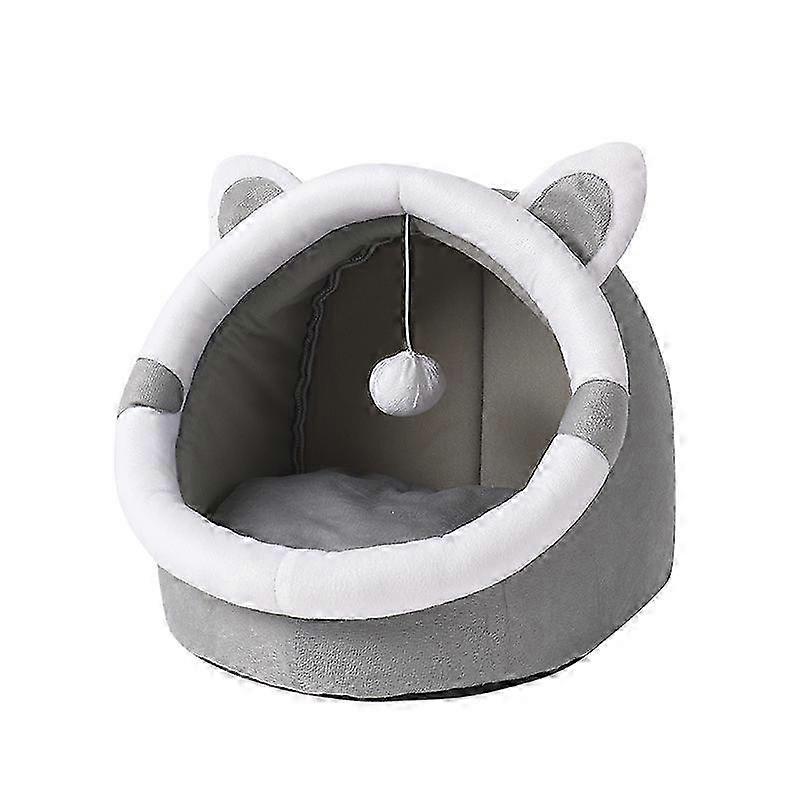 Removable-Cushion Cat Cave Bed