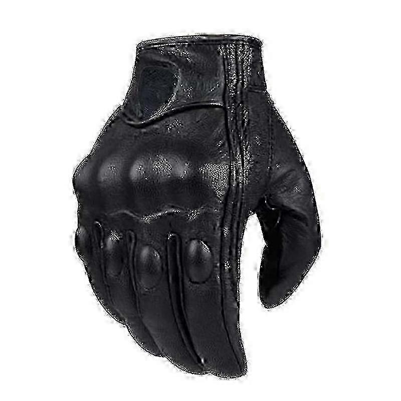 Warm Waterproof Real Leather Moto Gloves