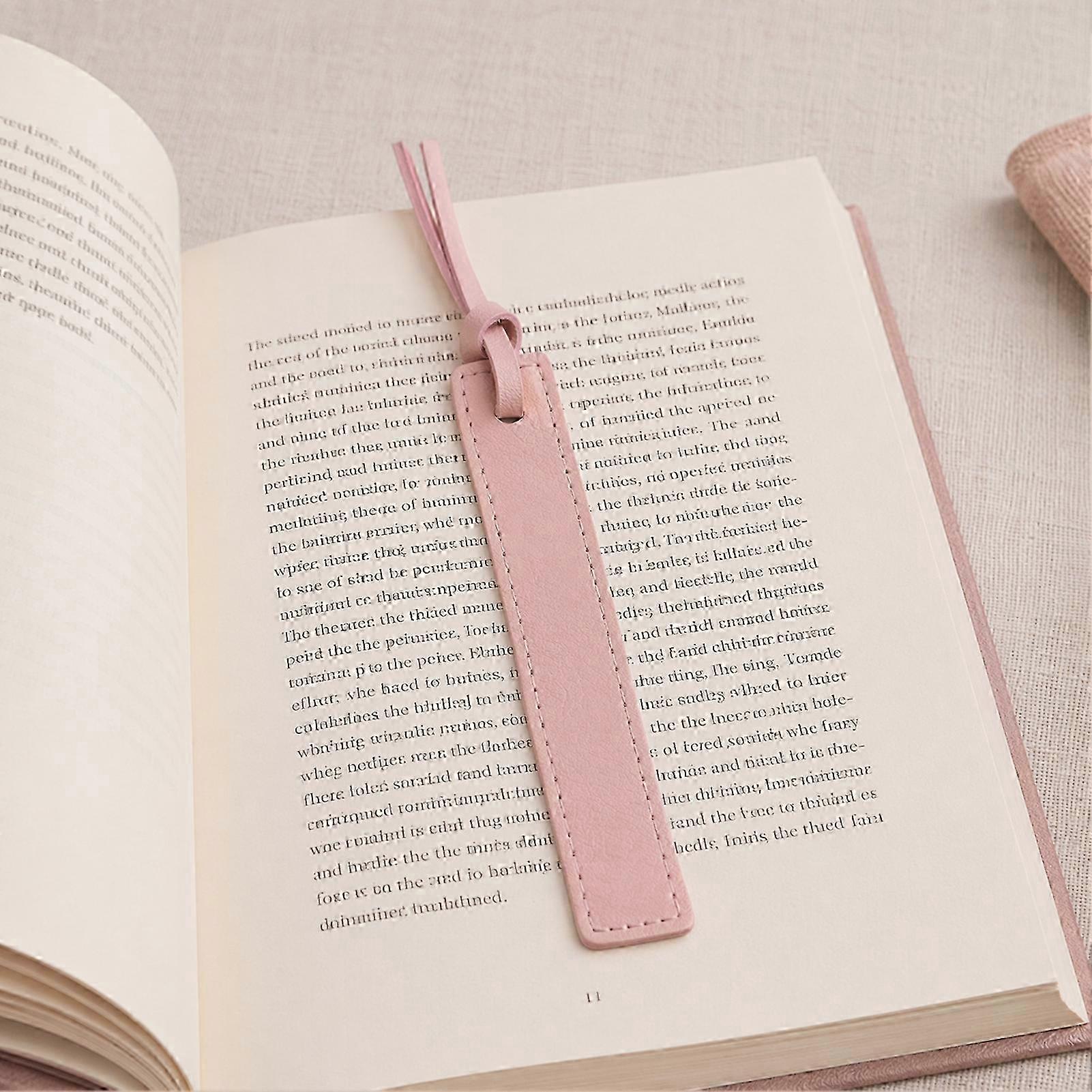 Rope-Topped Faux Leather Bookmark Thin