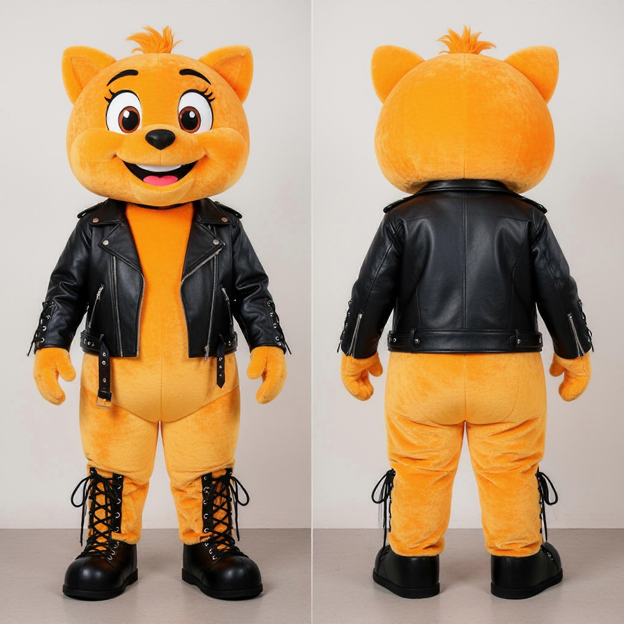 MASTICOT Bright Yellow Cheerful Orange Mascot