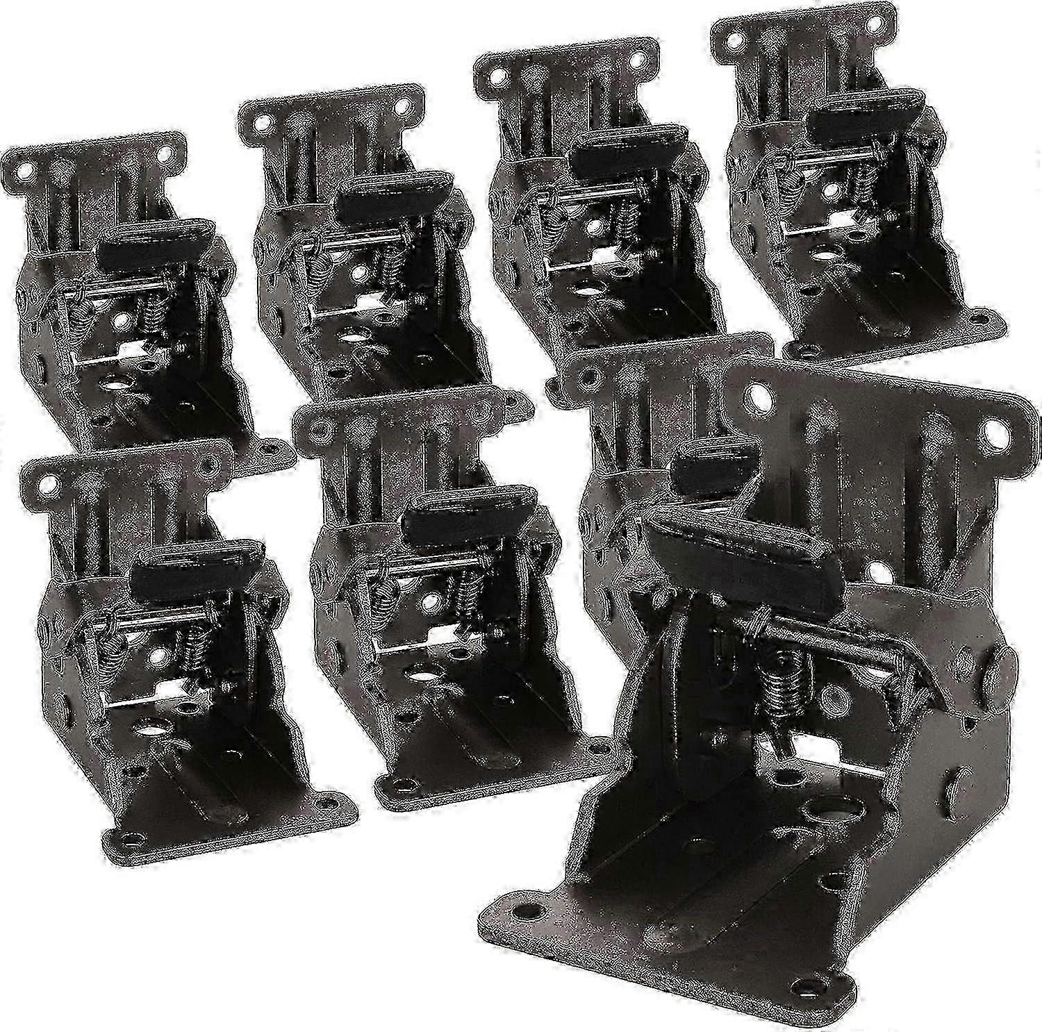 8 Pack Foldable Table Leg Brackets Self Locking Hinges compatible with Workbench Bed Support