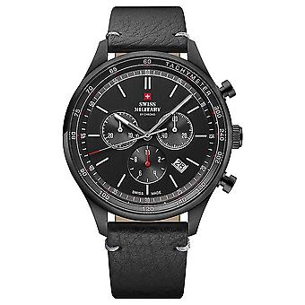 Wristwatch round with leather strap Watch for Men Analog Quartz with Cowhide Bracelet SM34081.10