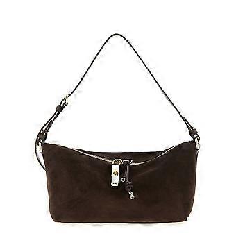 Furla Brown Calfskin Shoulder Bag