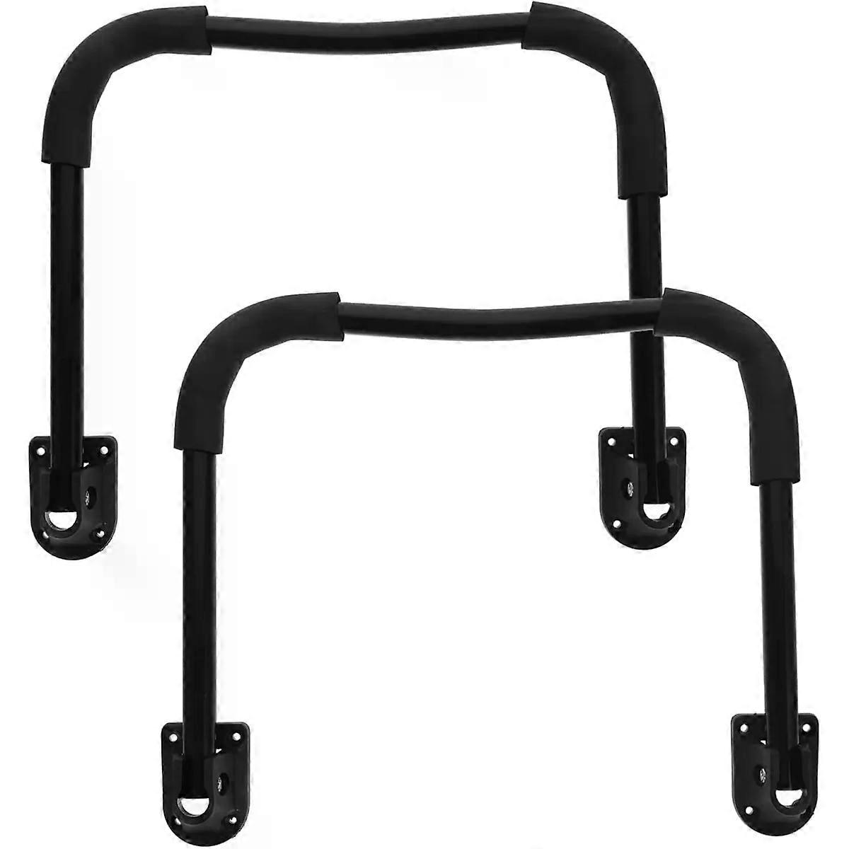 Black Folding Table Legs Heavy Duty 2pcs Iron U Shape