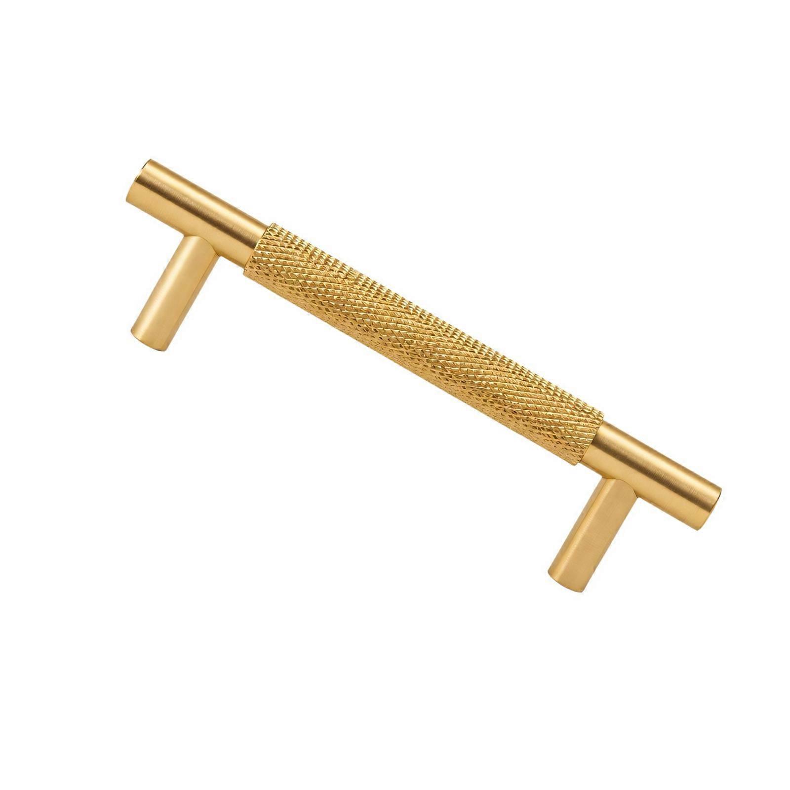 Solid Metal Drawer Handle with Two Mounting Posts, Champagne Bronze Cabinets Pulls, Straight Cabinets Pull for Horizontal or Vertical Placement