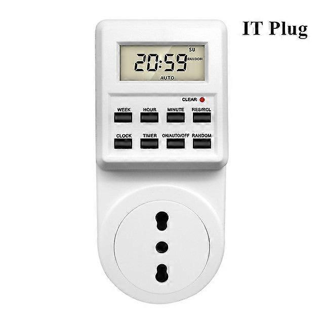 Tm03 Digital Timer Switch Socket 24 Hour Cyclic Kitchen Timer Outlet Programmable Timing Socket Eu Au Us Br Fr It Th Plug