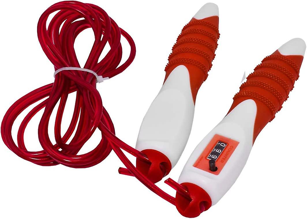 Weighted Smart Jump Rope Easy Adjustable PVC Professional Ergonomic Ball Bearing - Non-Slip Handle For All Heights and Skill Levels, Comfortable Foam 