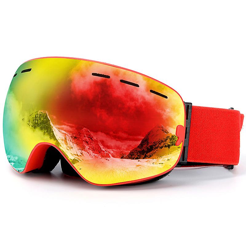 Ski Goggles, Spherical Ski Goggles With Anti-uv, Anti-fog, Windproof, Adjustable Otg Snowboard Goggles, Compatible With Helmet For Ski Snowboard Other