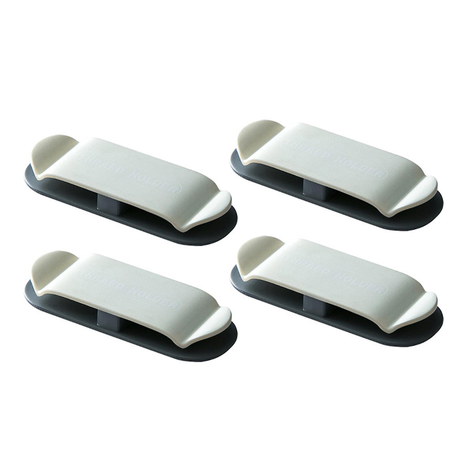 4 Pack Plug Cable Holder Clips Punch-Free Power Plug Hook Electrical Wire Plug Hooks Socket Holder