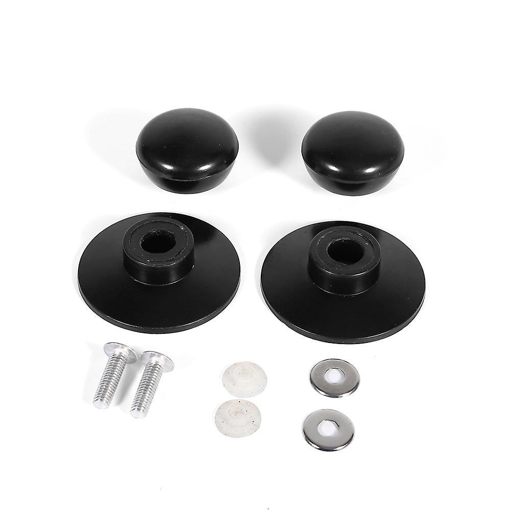 2Pcs Knobs Cover Holding Handles Kitchen Cookware Saucepan Kettle Lid Replacement Black New