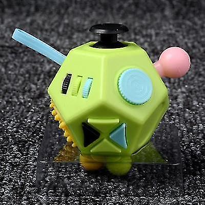D Antistress Cube 12 Ways Sides For Office Finger Movement Dice Anxiety
