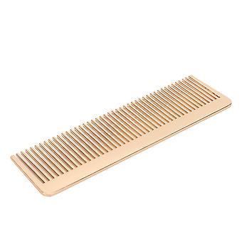Haarkamm Mini Wide Teeth Styling Zinklegierung Tragbarer Bartkamm für Home Salon Golden