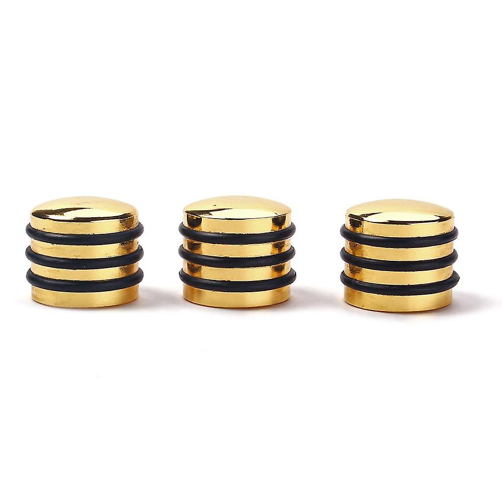 Cylinder Dome Gold Polished Control Knob Split Shaft Knobs for Bass Guitar