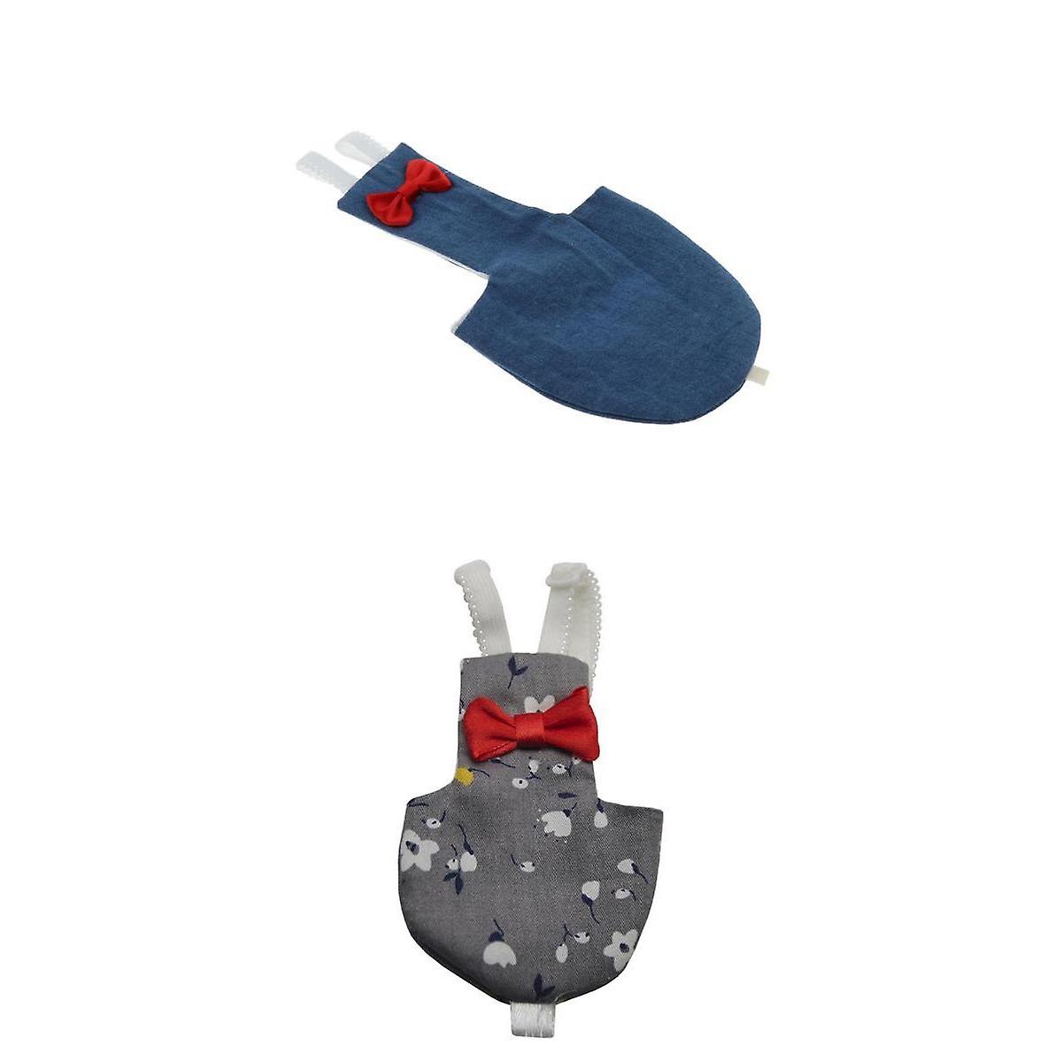 2pcs Parrot Diaper Reusable Nappies Flight Suit for Small to Large Birds