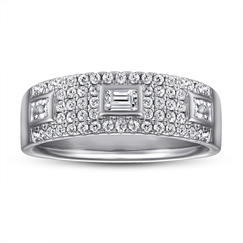 925 Sterling Silver Zircon Women's Ring