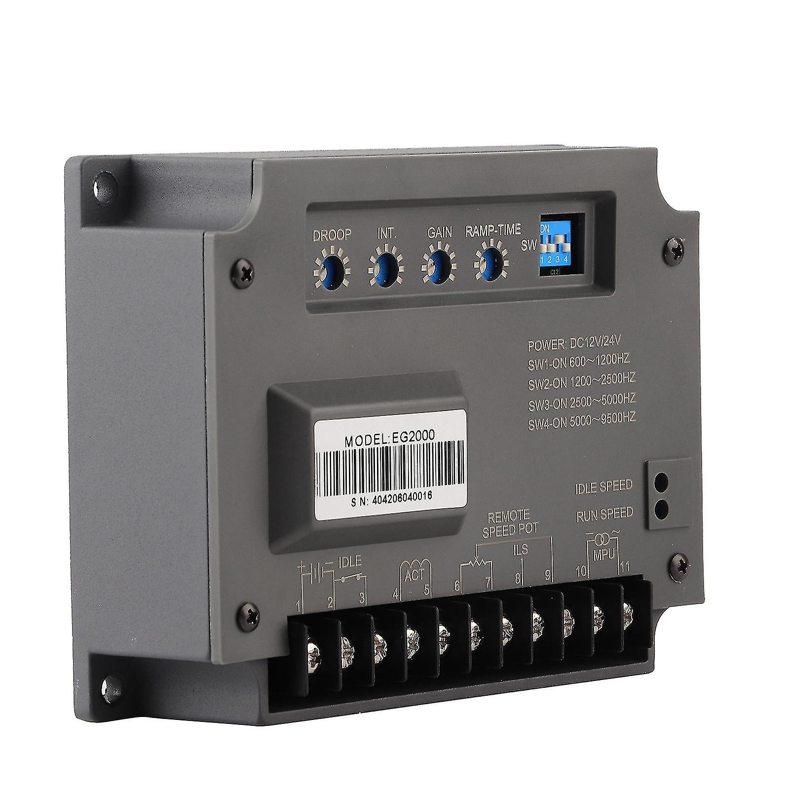 Electronic Engine Speed Governor Automatic Controller Diesel Generator Panel Eg2000 Dc12v/24v
