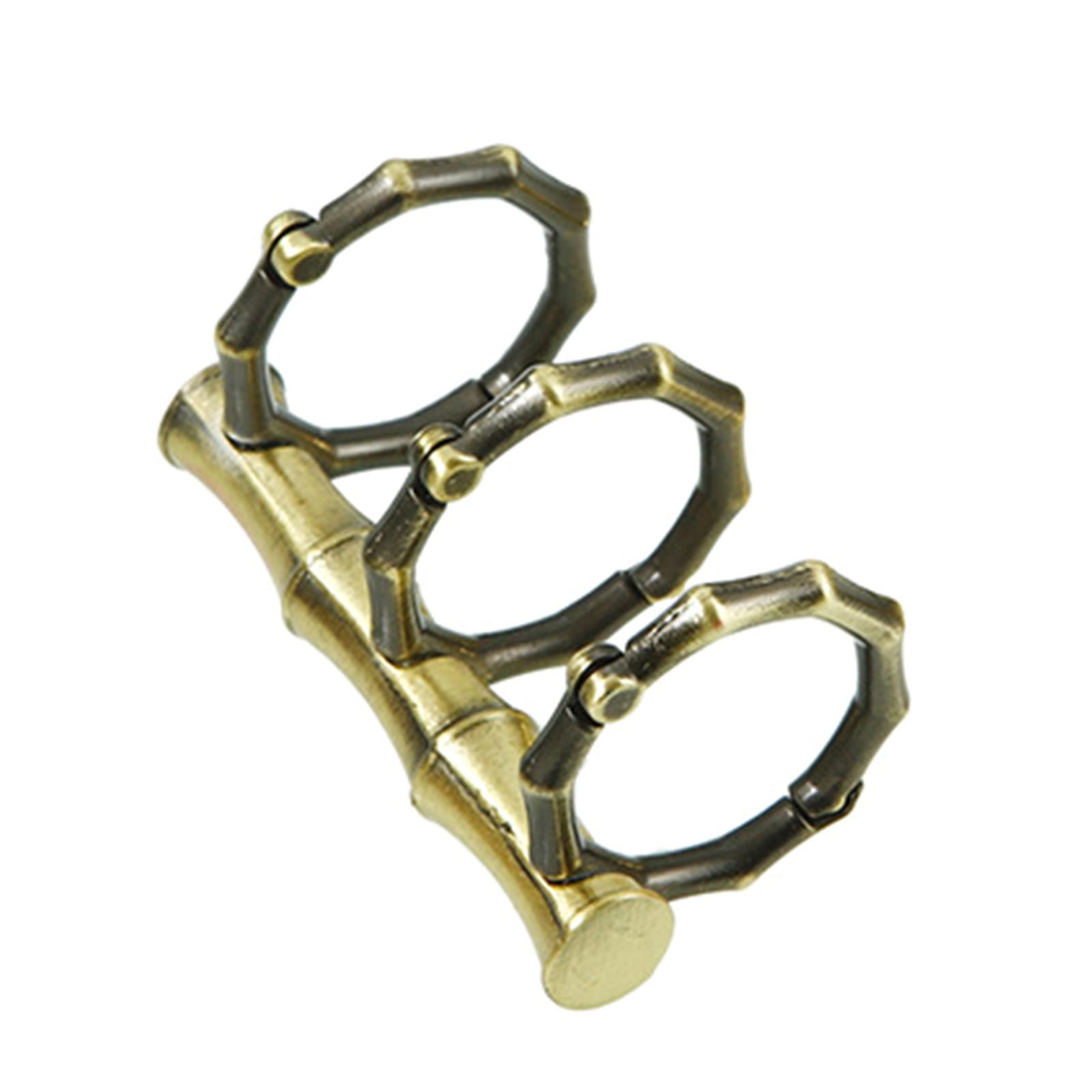 Retro Metal Book Ringe Snap Split Hængslet 3 Ring Scrapbog Clips til Notebook
