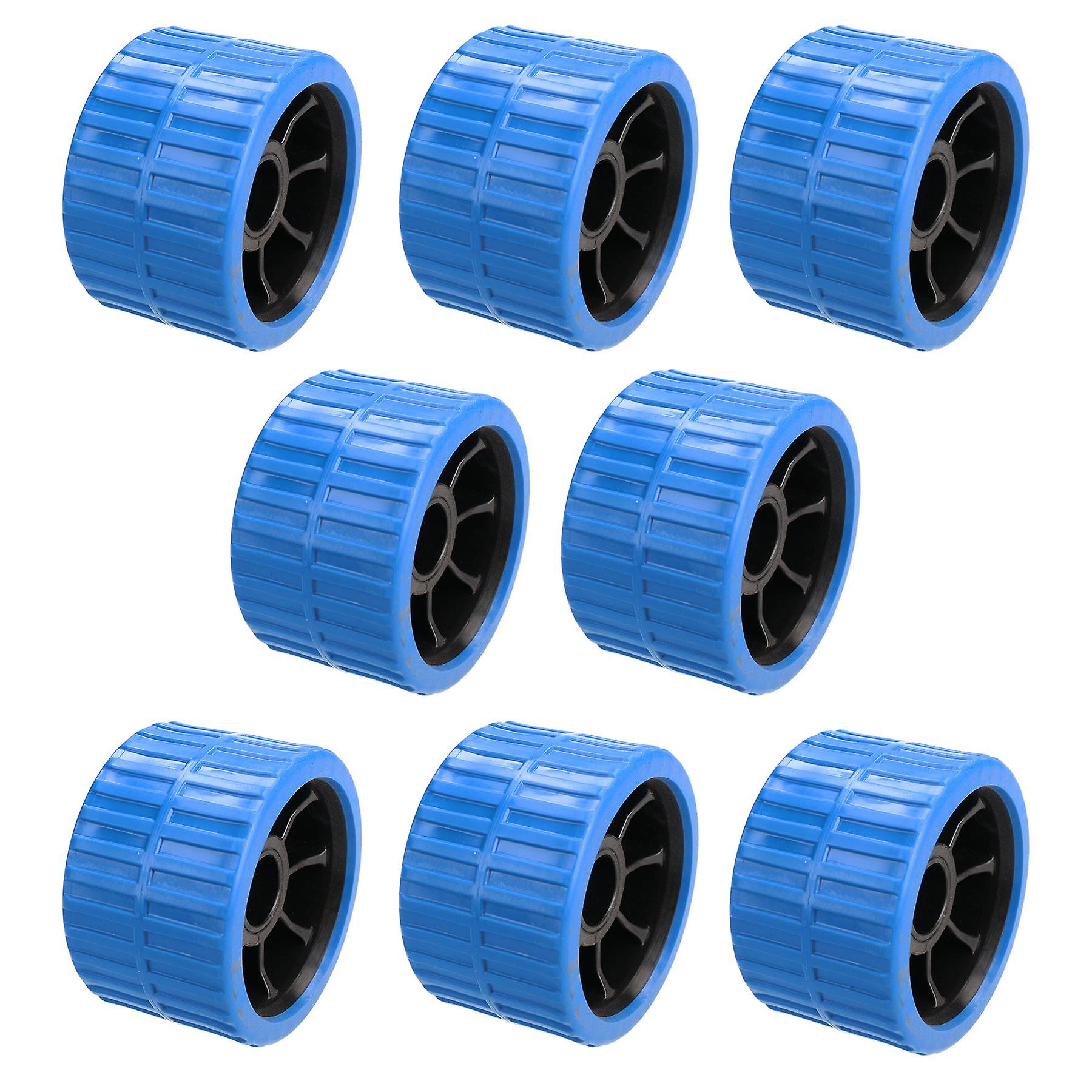 Boat / Jetski / Dinghy Trailer Ribbed Roller NON MARKING 21mm Bore 8 Pack