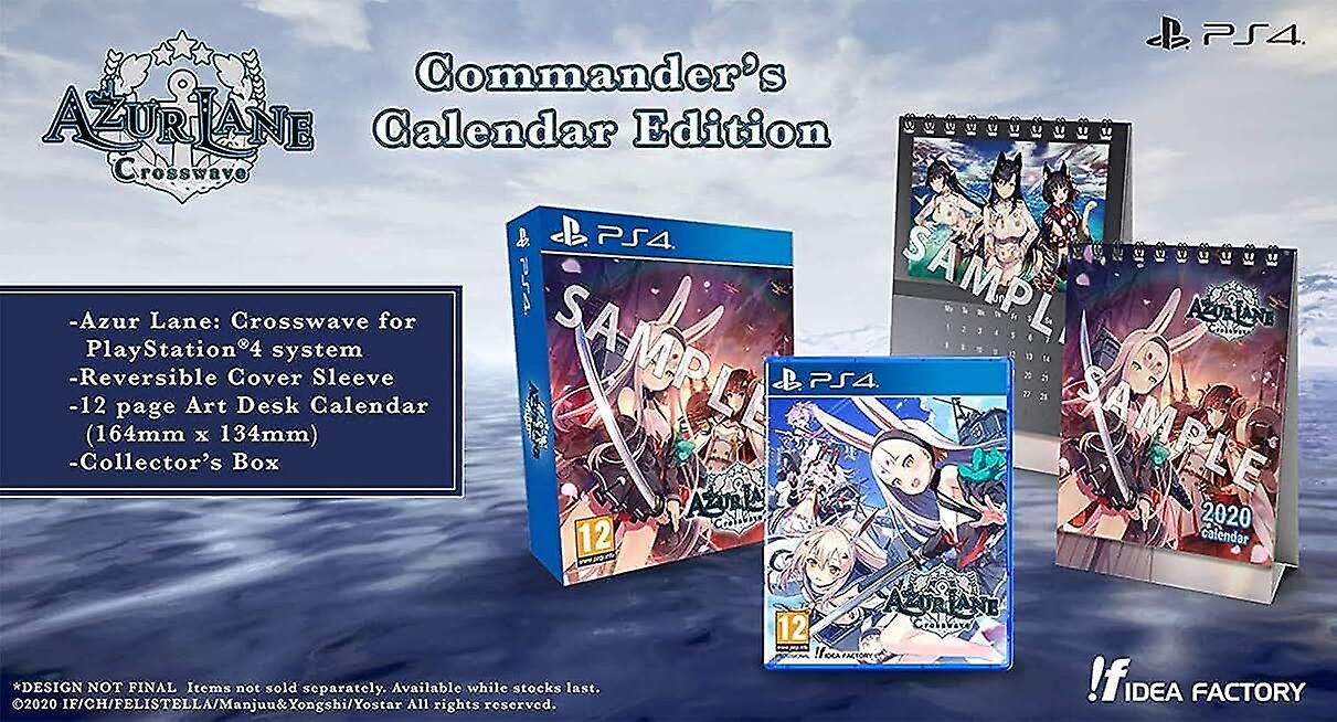 Azur Lane Crosswave (Commanders Calendar Edition) (PS4) - New & Sealed