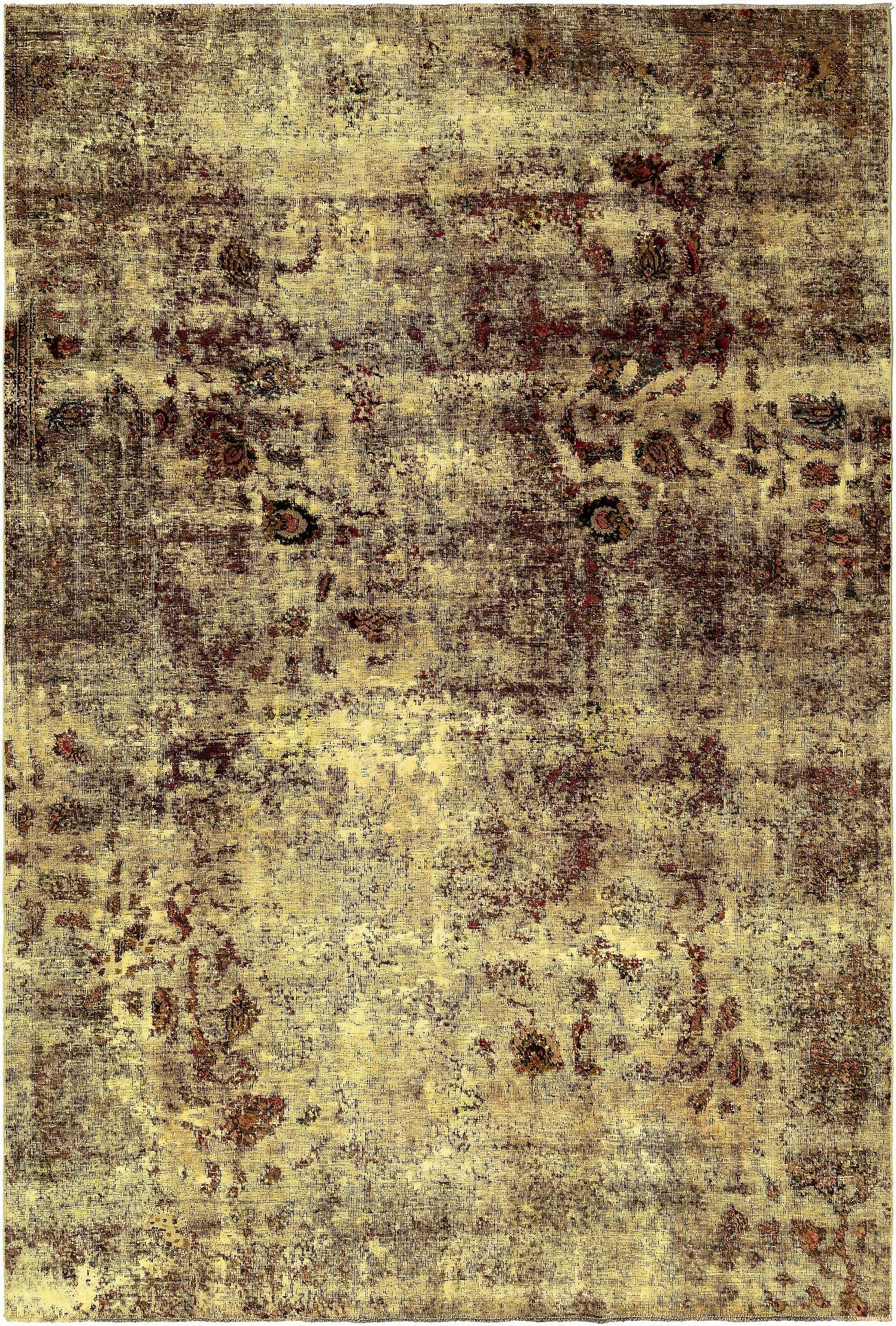 Vidal Vintage Royal 193x290 avec tapis jaune noué à la main en Asie centrale