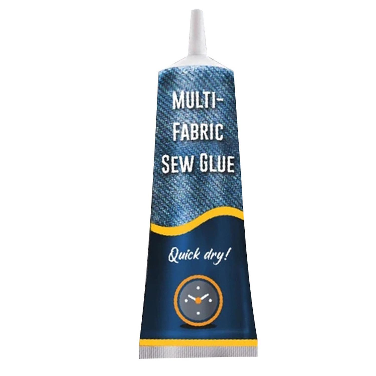 ZHOUBA 50g Sew Glue Multifunctional No Smell Portable Ultra-stick Quickly Mends Fabric Glue for Home
