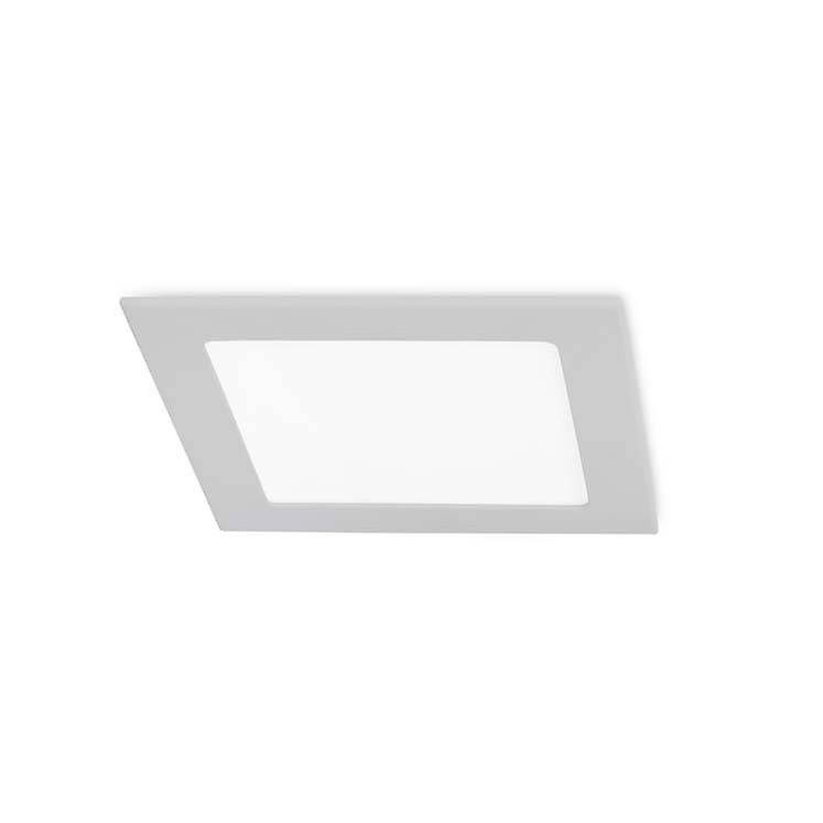 Forlight Easy - Integrated LED Square Recessed Downlight Grey - Warm White