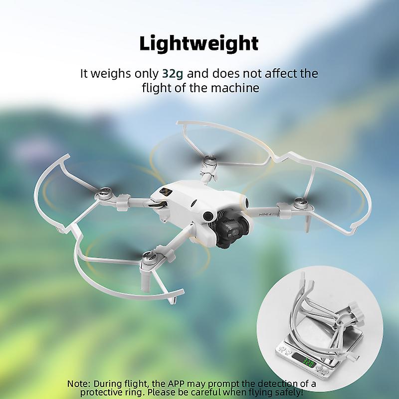 Drone Paddle Guard Rings Ultra-light Propeller Guard for DJI Mini 4 Pro