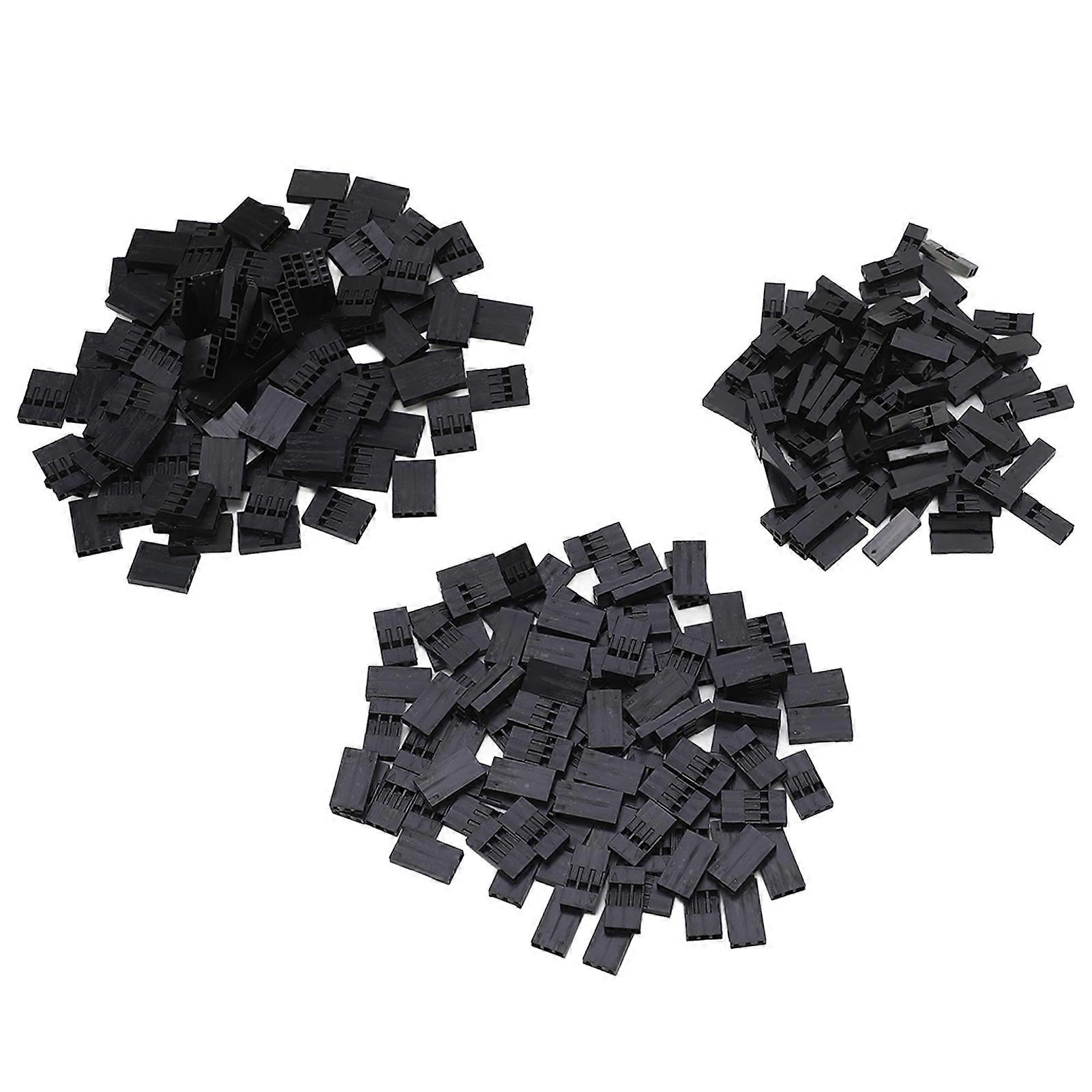 300Pcs Jumper Wire Connector Terminal 2.54mm 18‑26 AWG 2 3 4 Pin Connector Header