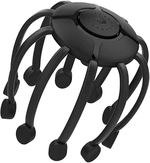 電動スカルプマッサージャーヘッドマッサージャー、10振動接点、4モード、複数のマッサージモード