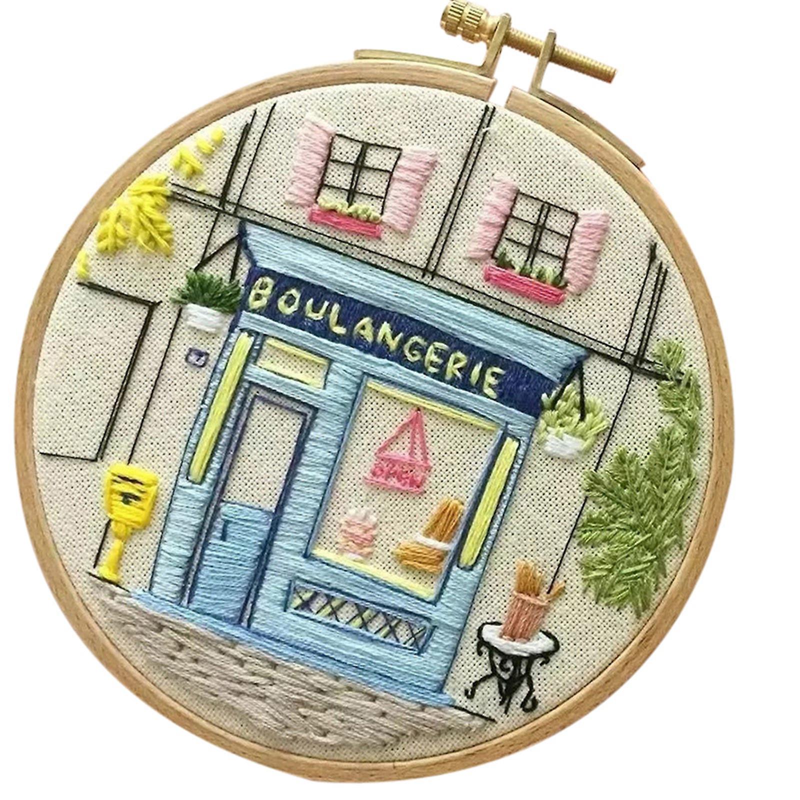 Embroidery Starter Kit with Instructions Cross Stitch Kit Embroidery Cloth with Pattern and