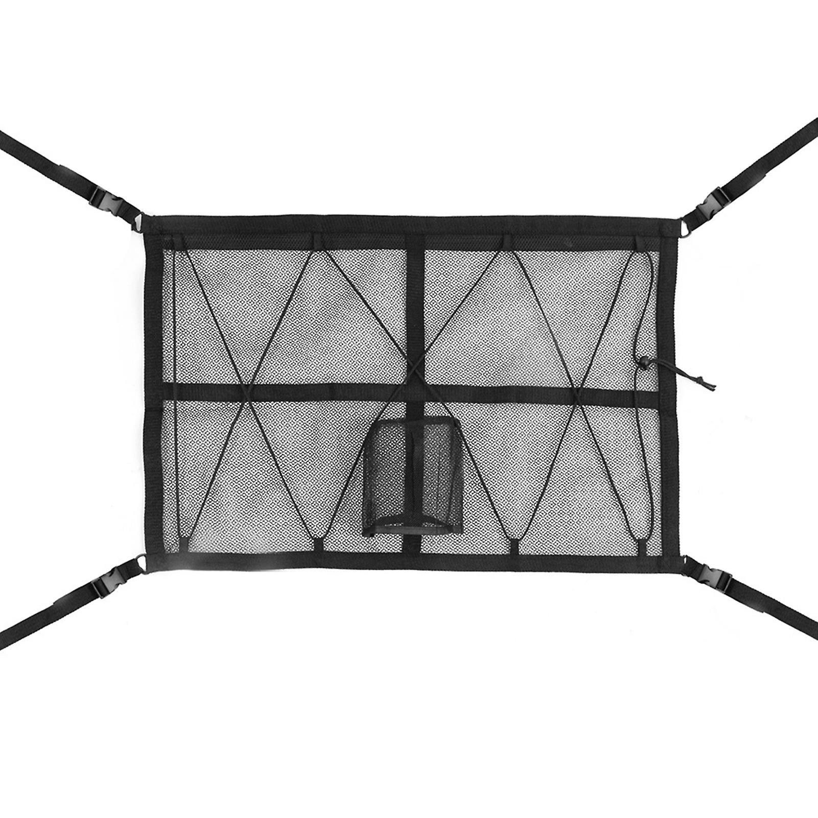 Car Ceiling Storage Net Pocket Suspended Adjustable Sundries Tissue Storage