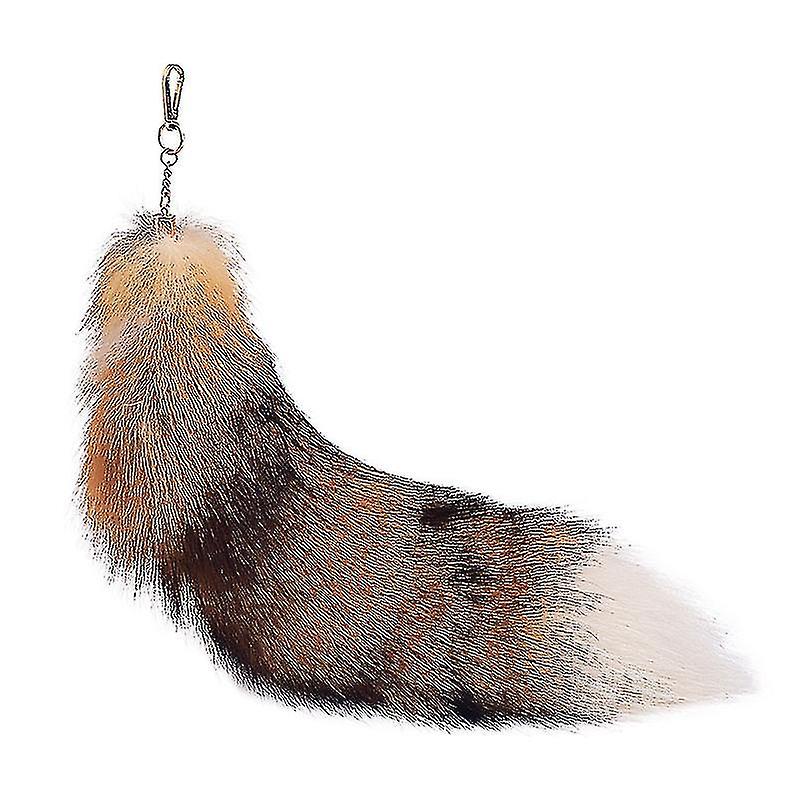 Κρεμαστό μενταγιόν Fox Tail Περίπου 40 cm Animal Tail Extra Large Μπρελόκ Γούνινη τσάντα Μενταγιόν Κρεμαστό Οροφή Κεραίας Αυτοκινήτου Μενταγιόν Fox Tail Decoration_l04-hy