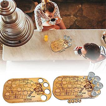 & , Slangen en Bordspel Houten Pallet en , Zonder Beker