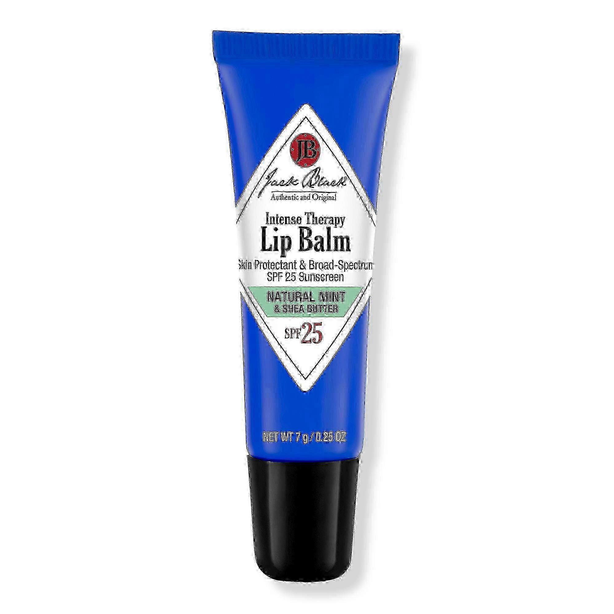 Jack Sort Intens Terapi Læbepomade, Spf 25, Mint & Shea Butter, 0.25 Oz