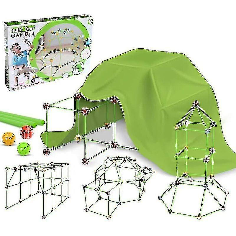 子供のテント、DIYの多用性があるwithtの子供の小屋の建物のキット、城のトンネルのテントのおもちゃ、屋内O